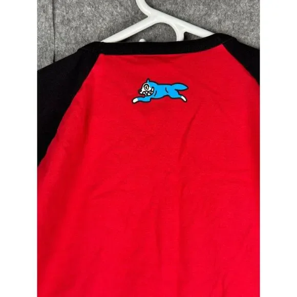 Billionaire Boys Club Shirt Men's 2XL ICE CREAM Spellout Raglan Graphic 2 Sided